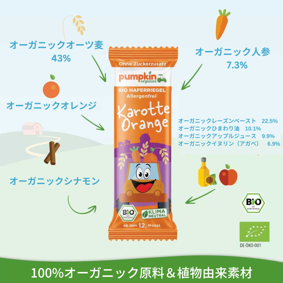 オーツバー にんじん&シナモン&オレンジ 28本セット